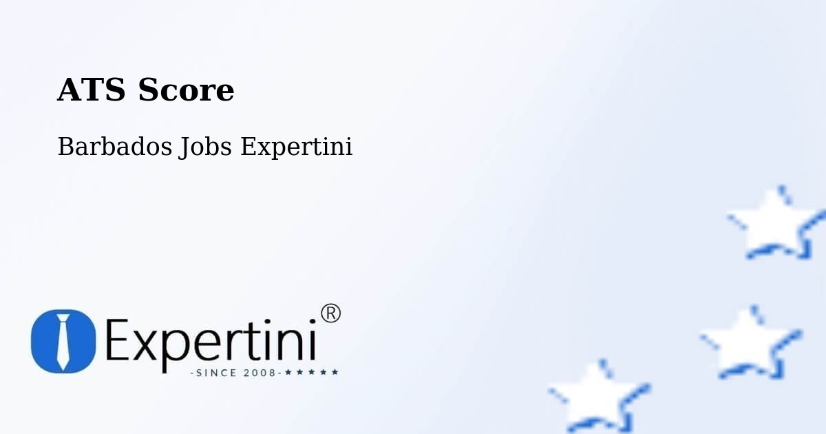 Resume ATS Score & Job Description Match Tool – Speightstown - Barbados Jobs Expertini