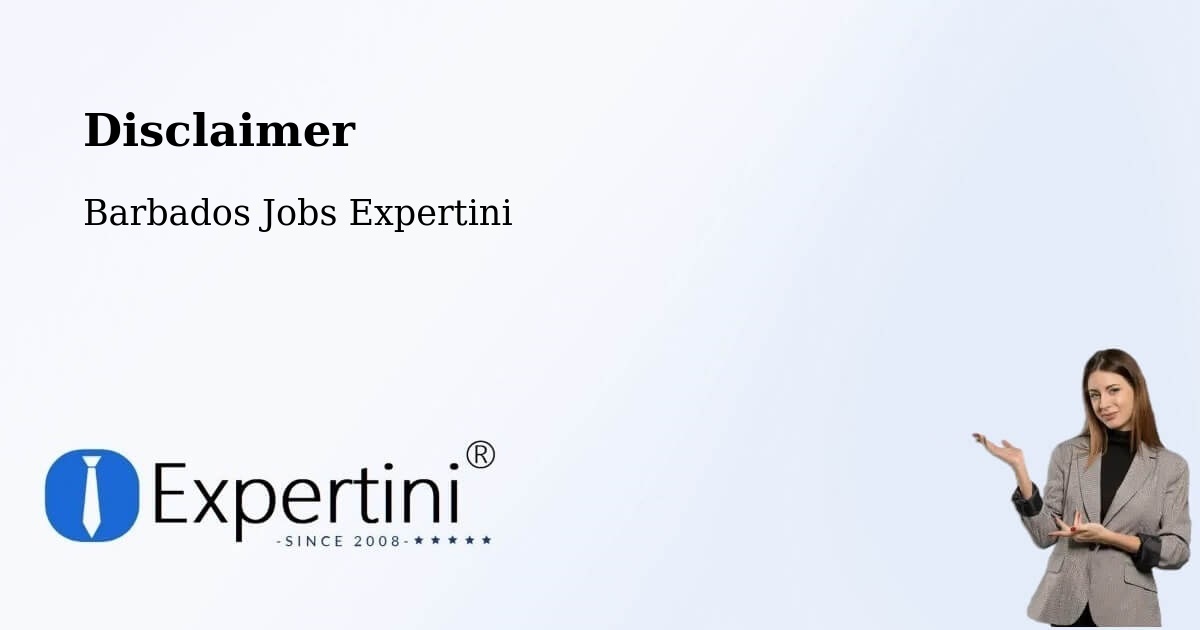 Disclaimer – Speightstown - Barbados Jobs Expertini